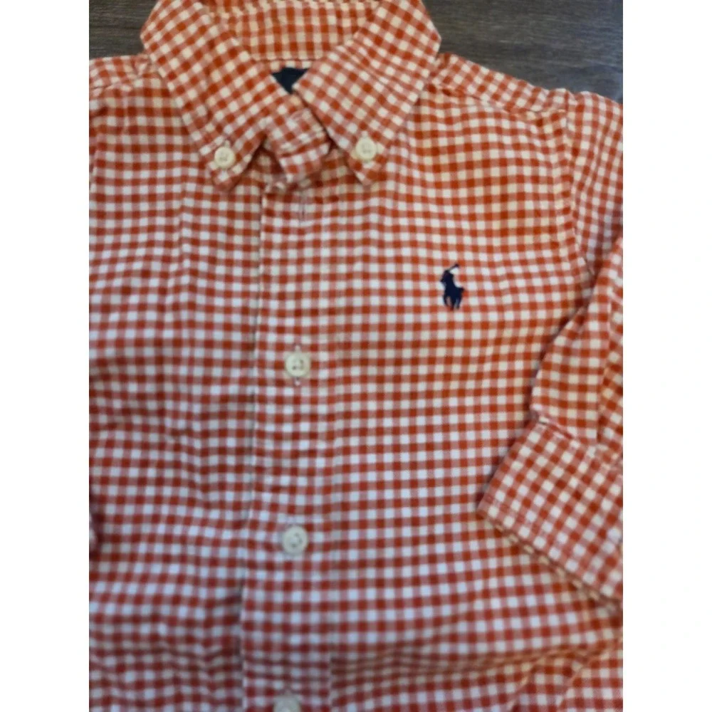 Ralph lauren baby boy‎ botton down top 12 mos